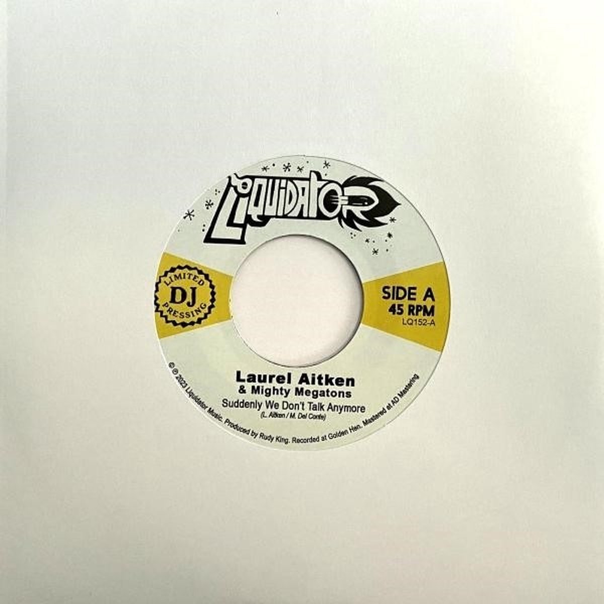 Laurel Aitken & Mighty Megatons - Suddenly We Don't Talk Anymore (7" Single)