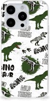 TPU Hoesje Geschikt voor iPhone 15 Pro Dinosaurus