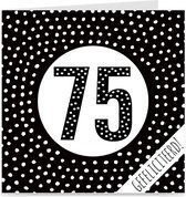 75 JAAR | verjaardagskaart / kaart met envelop | wenskaart voor 75e verjaardag