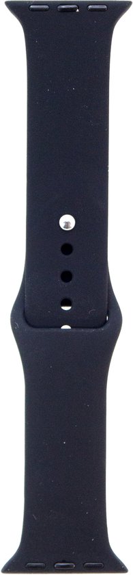smartwatch bandje Silicoon voor watch bandje - Zwart - Geschikt Voor 38 / 40 / 41mm - Smartwatch Siliconen Bandje