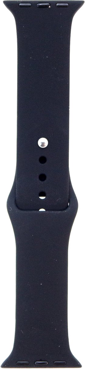 smartwatch bandje Silicoon voor watch bandje - Zwart - Geschikt Voor 38 - 40 - 41mm - Smartwatch Siliconen Bandje
