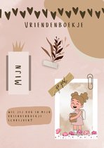 Vriendenboekje Meiden - vriendenboekje A5 - meisje - Let's make content