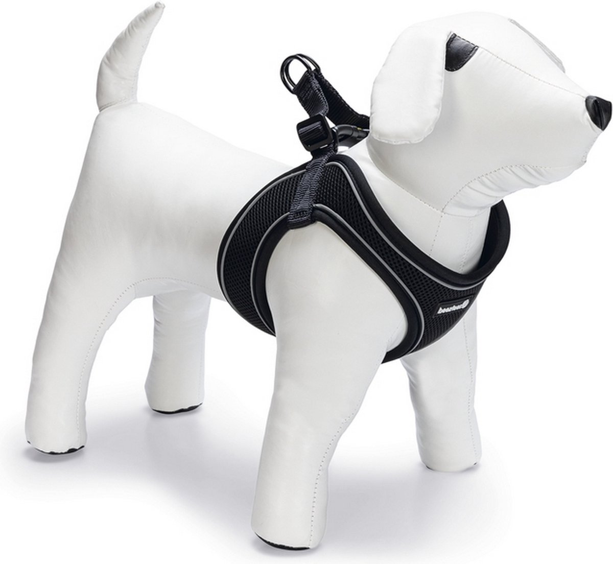 Beeztees Parinca Instaptuig - Instaptuig - Zwart - Nylon - M - 41-46x2 cm