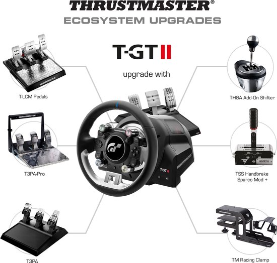 Thrustmaster T-GT II - Racestuur met 3 Pedalen + Open Wheel Racestuur - Add-On - PS5, PS4, PC van Thrustmaster — afbeelding 2