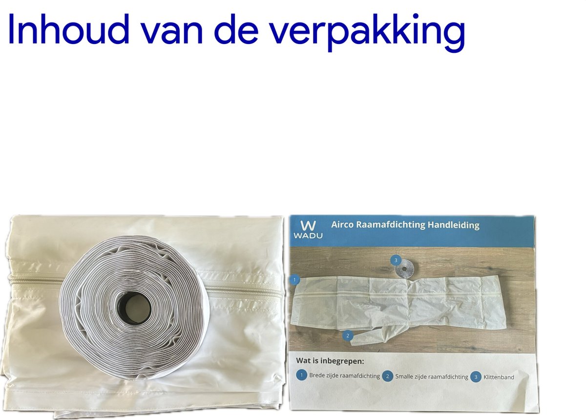 Airco raamafdichting inclusief Nederlandse handleiding - Tegen insecten - Transparant - 400cm thumbnail 5