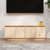 The Living Store TV-meubel - Trendy en praktisch - Stevig meubel - Afmeting- 110 x 34 x 40 cm - Materiaal- Massief grenenhout