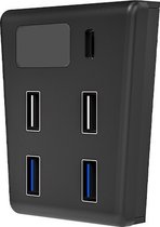 USB Hub Voor Extra USB Poorten | Geschikt Voor PS5 - Playstation 5 | 4 Poort USB 2.0 & 3.0 + USB C