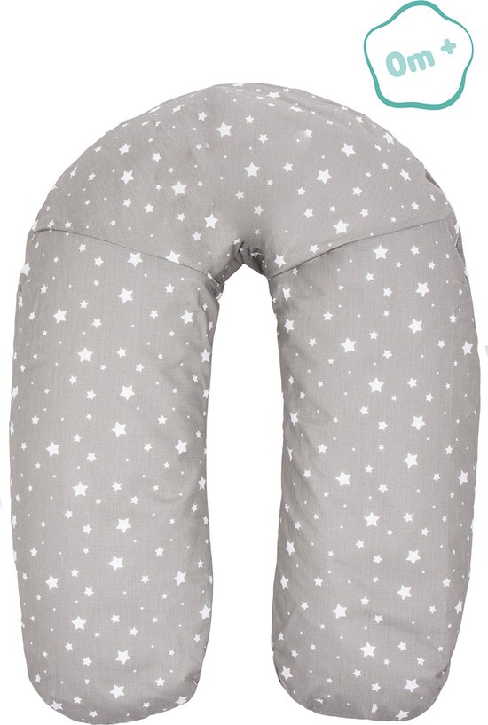 Fillikid Voedingskussen - Zwangerschapskussen - 190 cm - met wasbare hoes - stars