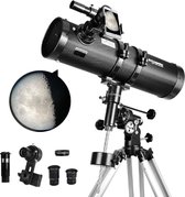 Stargazer - Télescope - Objectif Barlow 1,5X - Filtre T-moon - Trépied réglable - Télescope de table