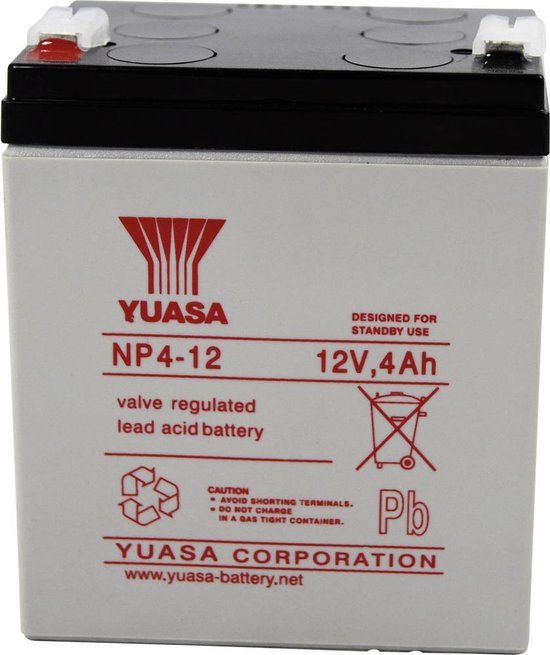 Foto: Yuasa np4 12 oplaadbare batterij batterij