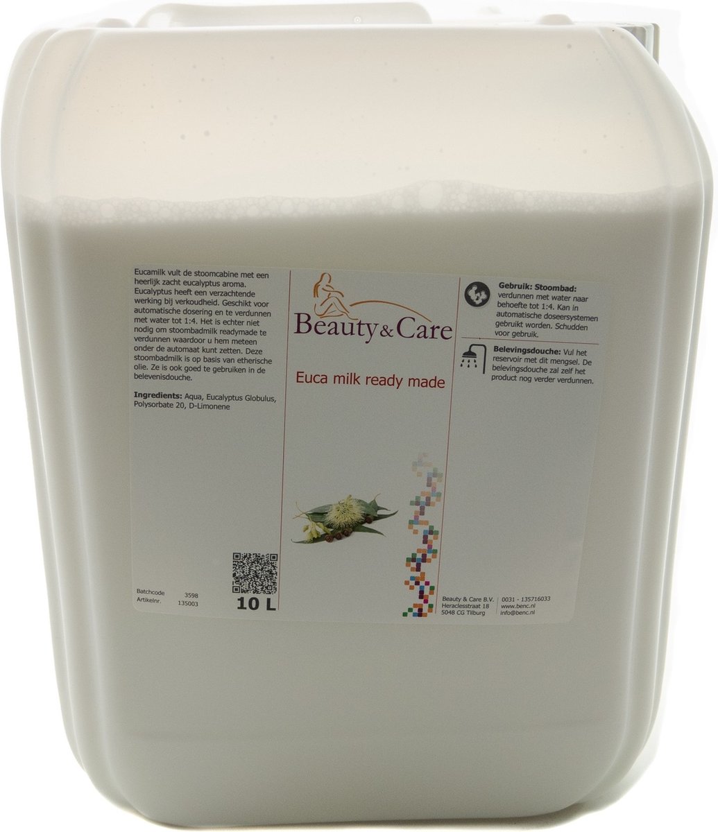 Goedkoopste Beauty & Care - Eucalyptus stoombadmelk ready made - 10 L. new