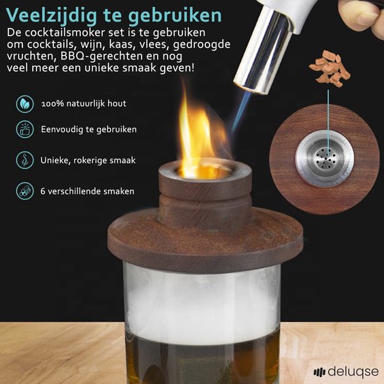 Cocktail Roker Kit voor Whisky Kaas en Smaak Drinken Roker