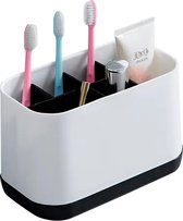 Porte-brosse à dents - 6 compartiments de tri - Avec égouttoir - Autoportant