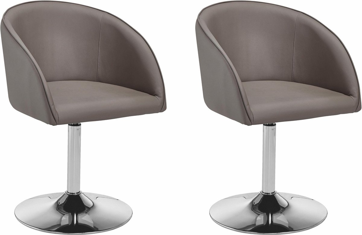 Fauteuil 2 Pack Cappuchino Chrome