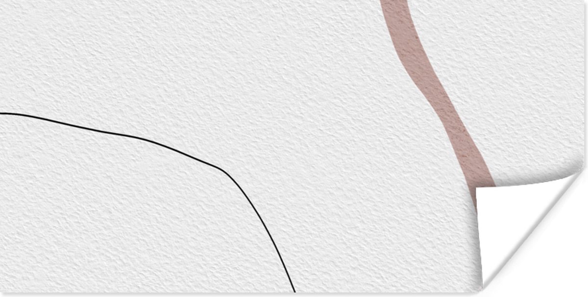 Poster Lijn - Pastel - Design - 160x80 cm