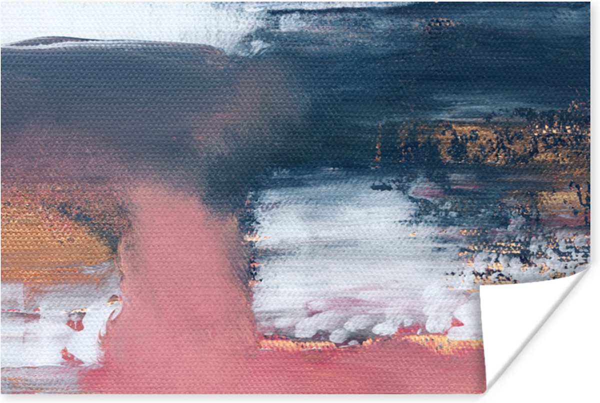 Poster Abstract - Verf - Design - 90x60 cm