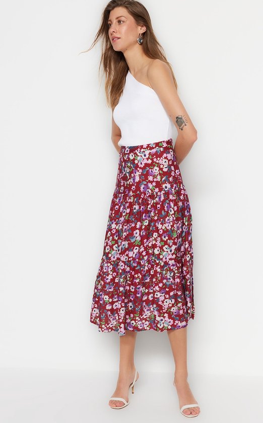 Midi rok met ruches new arrivals
