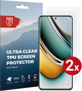 Rosso Screen Protector Ultra Clear Duo Pack Geschikt voor Realme 11 Pro | Folie | 2 Stuks