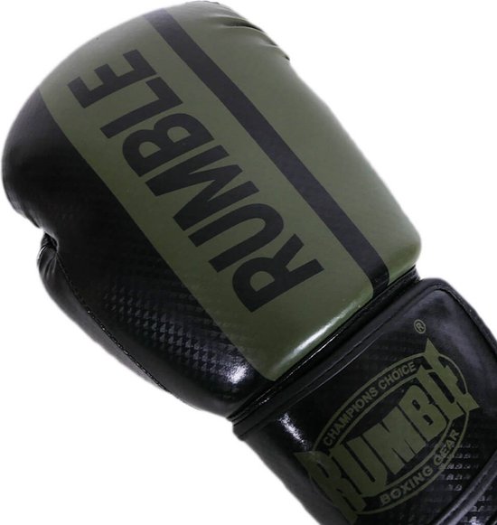 Bokshandschoenen Rumble Ready 3.0 PU Zwart/Army 16 Oz | bol