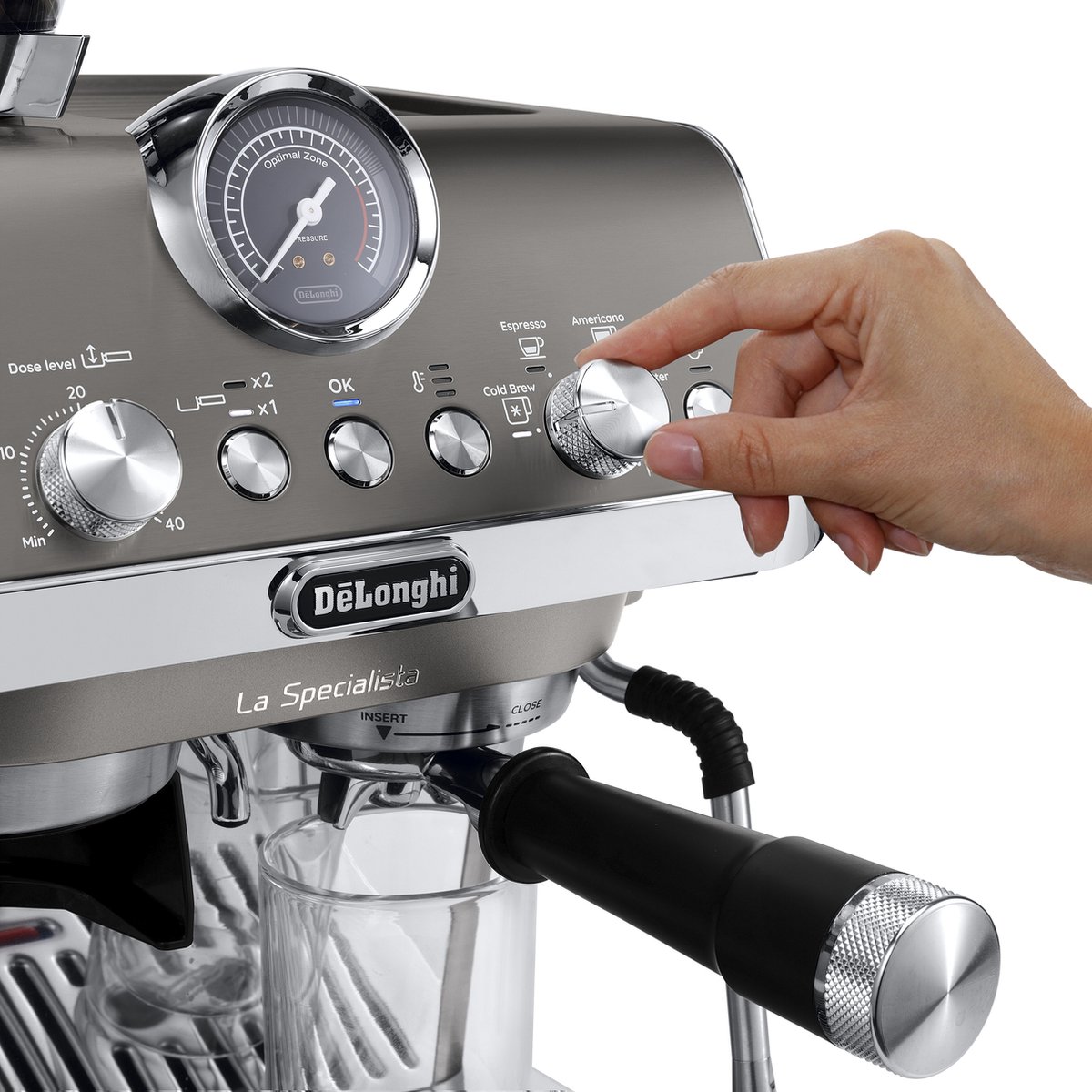 Afbeelding 2 van De'Longhi La Specialista Arte Evo EC9255.T - Pistonmachine - Titanium