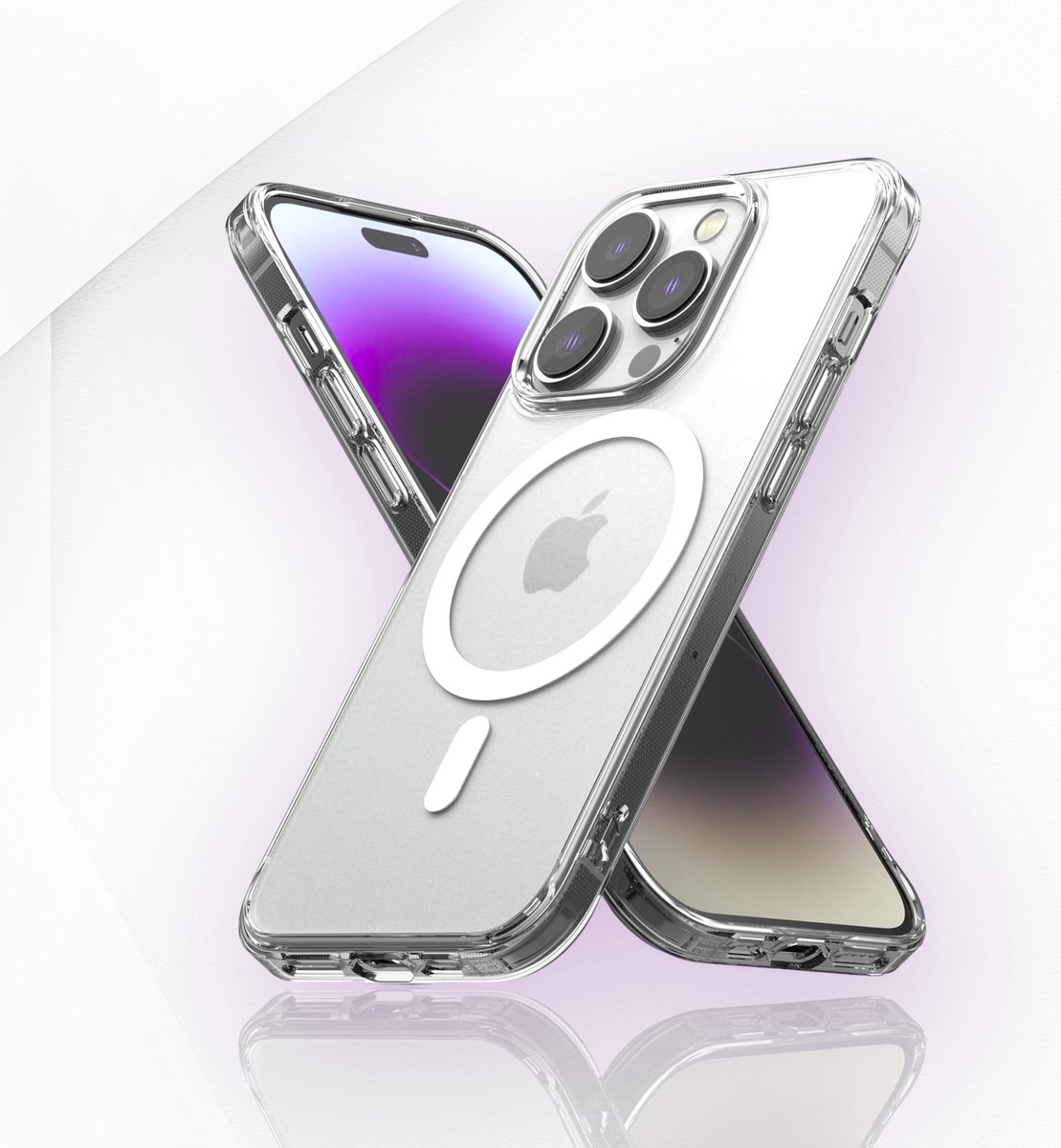 iPhone 14 Pro Max Ultieme MagSafe Case! Ontdek de Transparante Luxe en Kracht Bescherming, Maximaal Stevig Hoesje van Premium Kwaliteit.