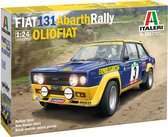 1:24 Italeri 3667 Fiat 131 Abarth Rally - Olio Fiat Plastic Modelbouwpakket