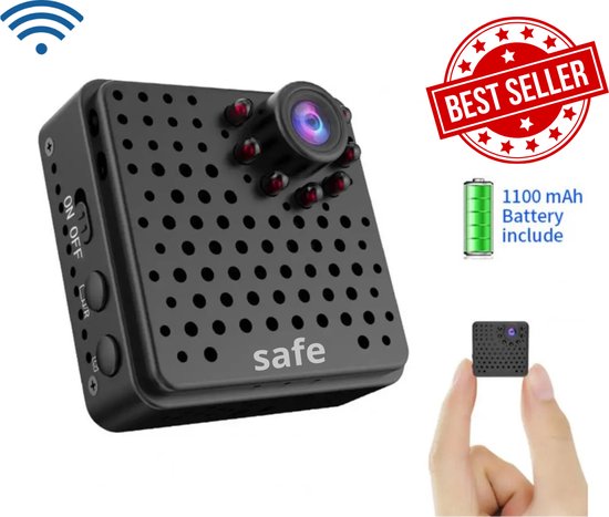 Safe - Spy camera - Mini camera - Verborgen camera - Mini camera wifi met app