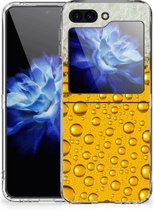 Telefoonhoesje Geschikt voor Samsung Galaxy Z Flip 5 Silicone Back Cover Bier
