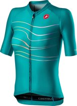 Castelli Maillot Cyclisme Manches Courtes Femme Turquoise - AERO PRO W JERSEY VERT TURQUOISE - L