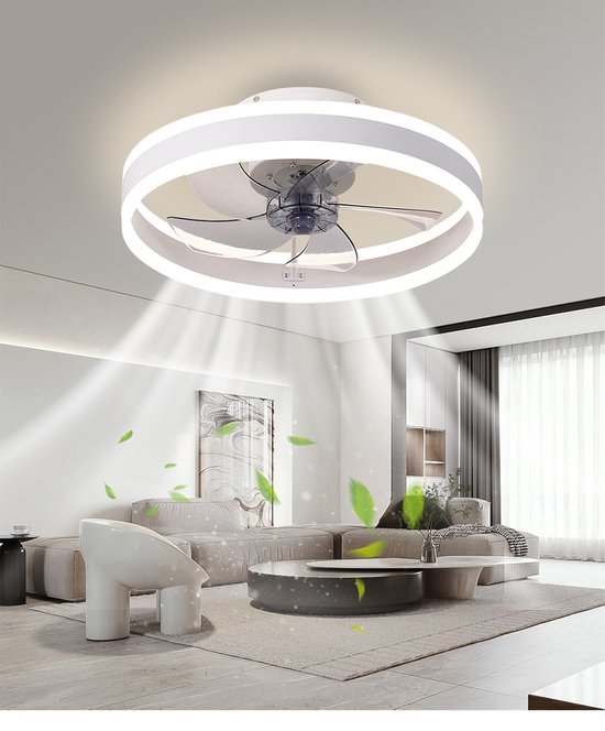 Lampe de ventilateur - Ventilateur de plafond - Lampe Smart - Dimmable - 6  vitesses -... | bol