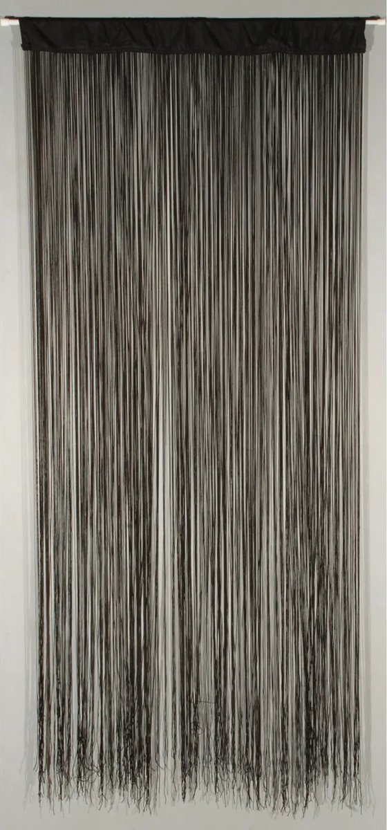 Confortex Deurgordijn String - 90 x 200cm - Zwart - Confortex