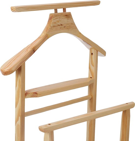 bremermann Kleerbutler, dressboy voor heren, stille dienaar, garderobe, hanger in wit (donkergrijs