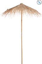 Parasol J-Line | Bamboe | Stro | Naturel | Small | diameter 150 cm | Bohemian Chique | Blikvanger