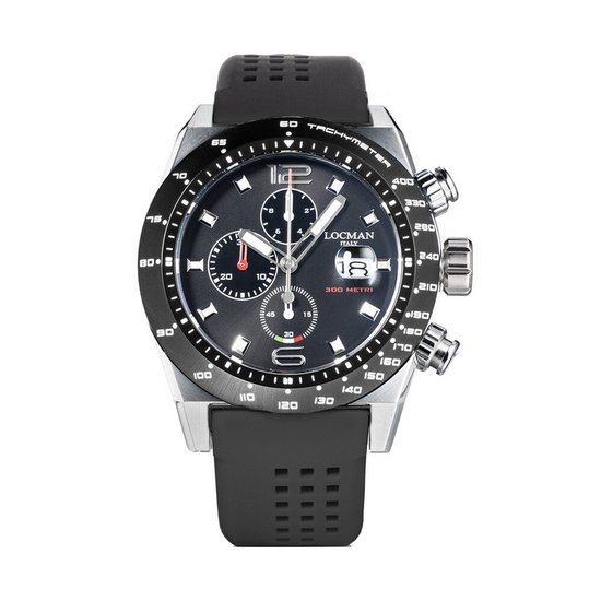 Locman - 0219A01A-0KBKNKS2K - Polshorloge - Heren - Quartz - Stealth 300MT Chrono