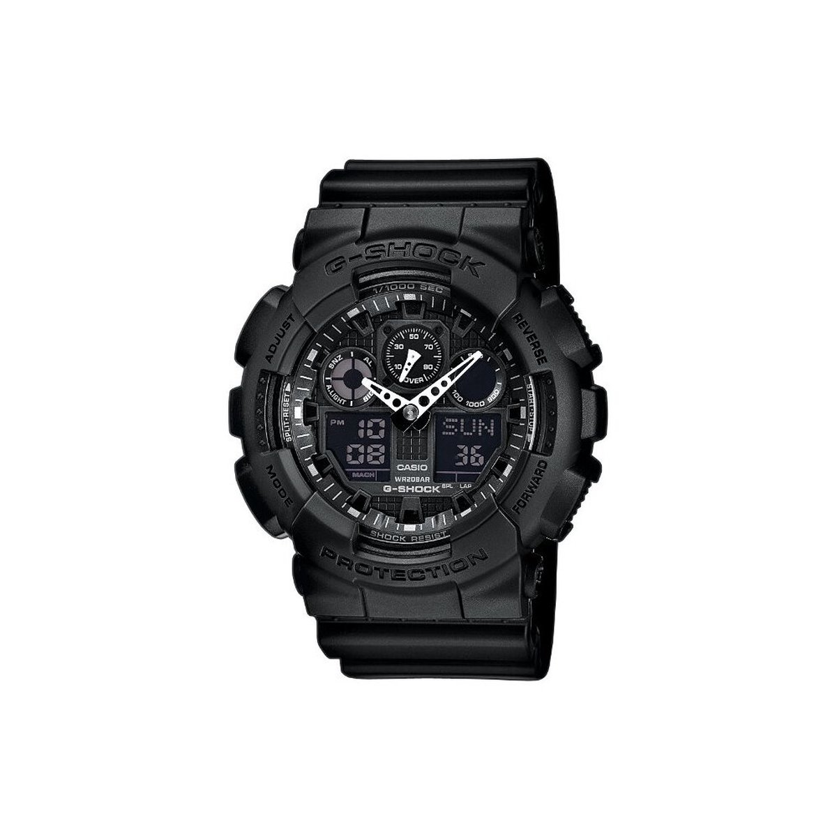 Casio G Shock GA 100 1A1ER Herenhorloge 52 mm Zwart bol