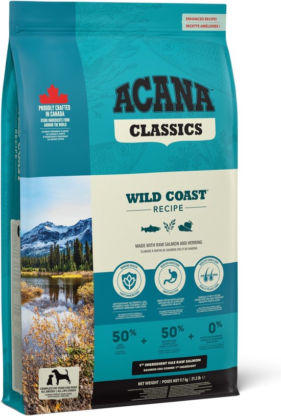 Foto: Acana classics wild coast hondenvoer brokken 9 7 kg