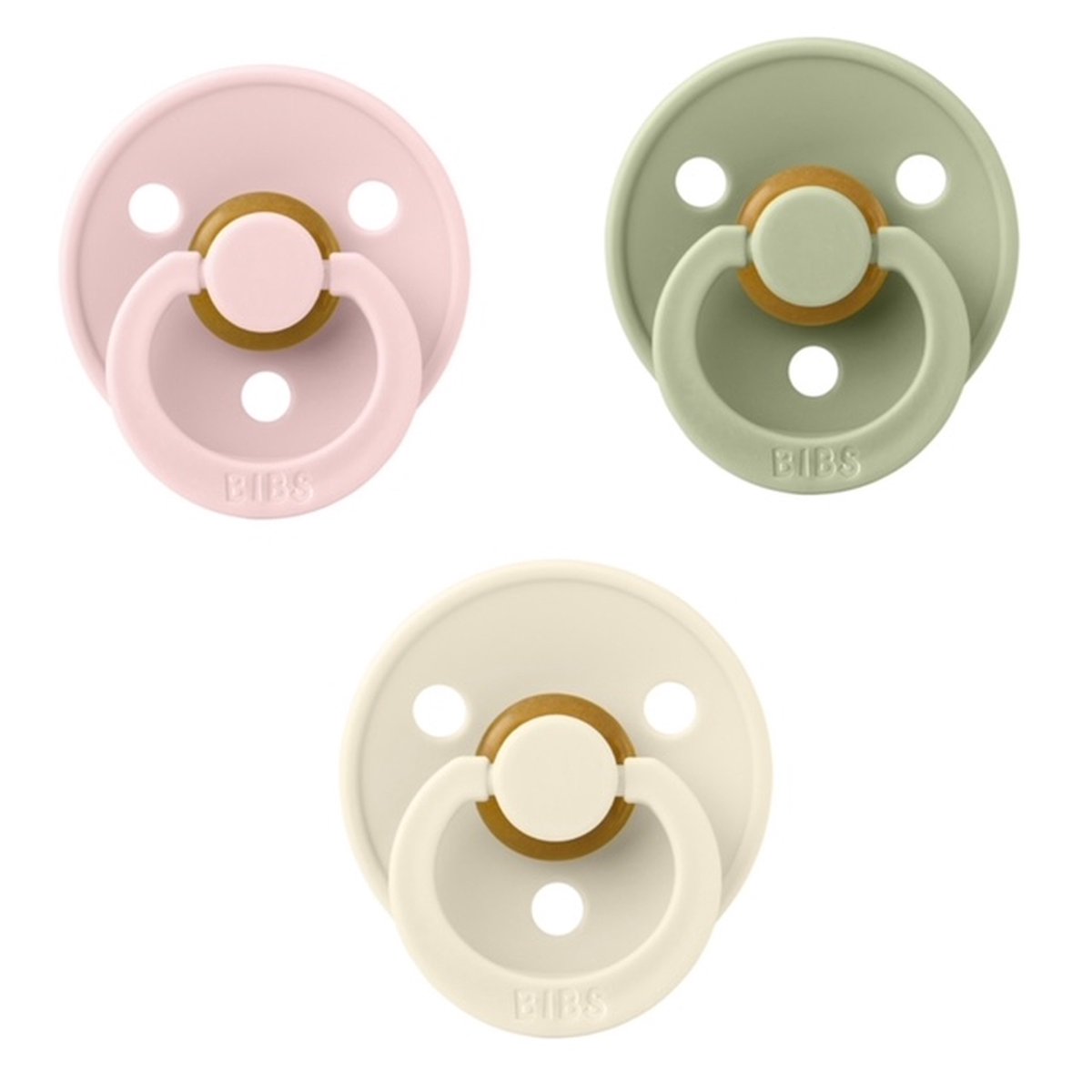Goedkoopste Bibs fopspeen 0-6 maand set 3 stuks Blossom,Sage en White maat 1