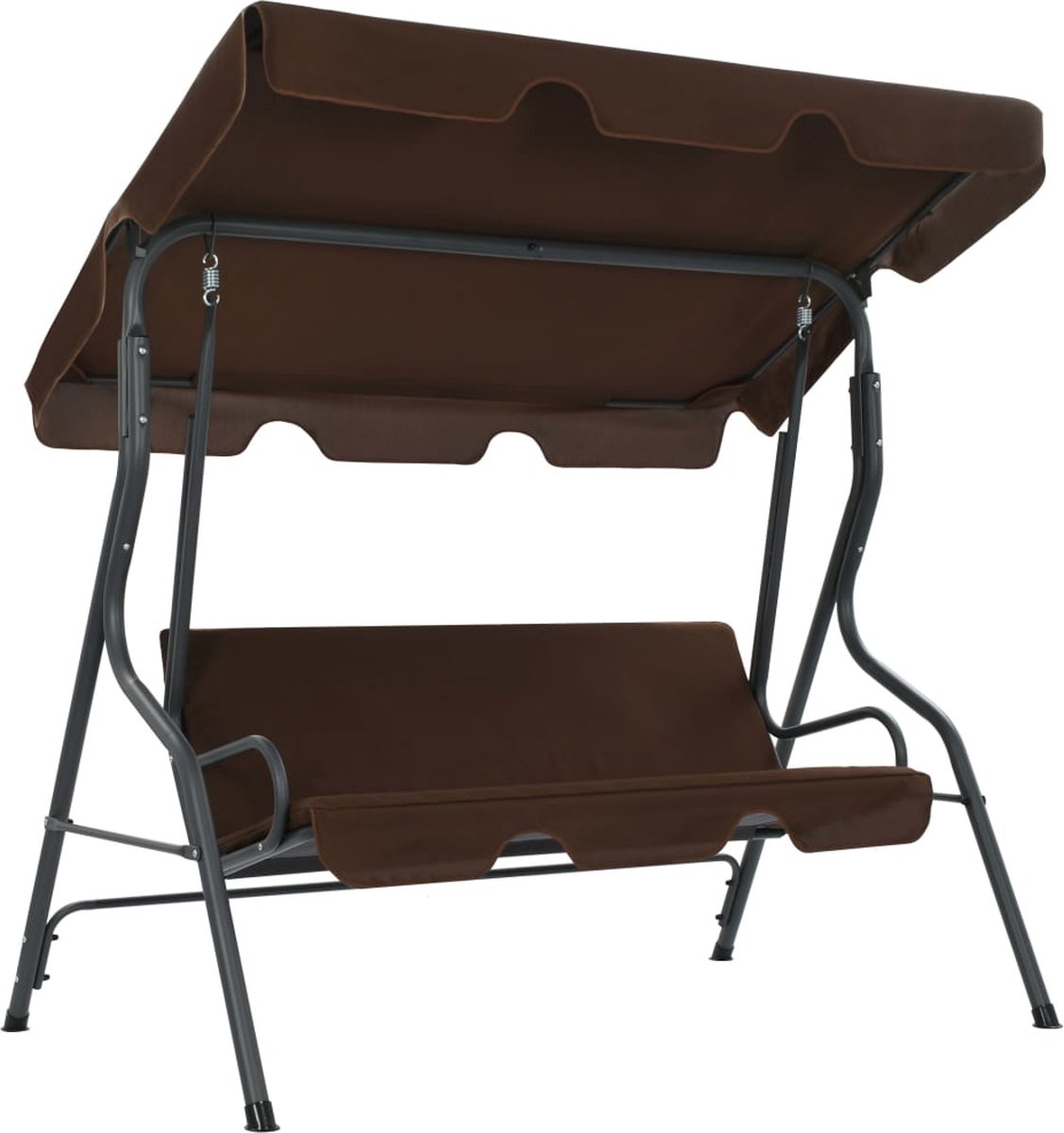 Bol.com vidaXL - Schommelbank - 170x110x153 - cm - crèmewit aanbieding