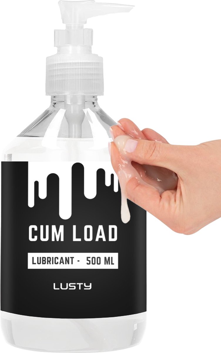 Goedkoopste Lusty Cum Load Sperma Glijmiddel - 500 ml - Nieuwe Formule - Hybride Glijmiddel - Op Water- en Siliconenbasis