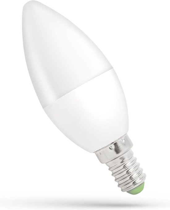 Lampe LED E14 - C37 - 6W remplace 60W - 6000K blanc lumière du jour | bol