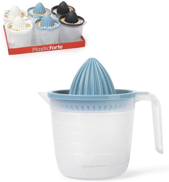 Plasticforte Sinaasappelpers/citruspers - Handmatig - kunststof - 16 x 15 cm - creme wit van Merkloos — afbeelding 3