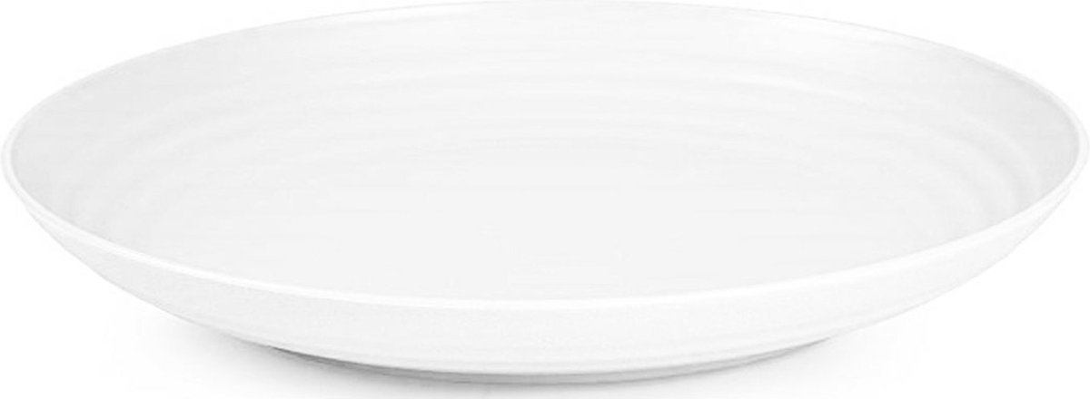 PlasticForte Rond bord/camping bord - D22 cm - ivoor wit - kunststof