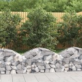 The Living Store Schanskorf Gabion - 100 x 50 x 40/60 cm - Geluidsisolerende tuinbarrière