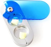 Pillensnijder bewaardoosje voor pillen medicijnsnijder - Blauw - splitter - pill cutter - Premium