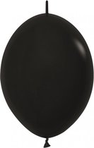 Ballonnen ( mini ) LINK O LOON ( lol ) zwart 50 stuks 15cm