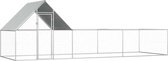 The Living Store Kippenhok - 6x2x2 m - Gegalvaniseerd staal - Waterbestendig dak