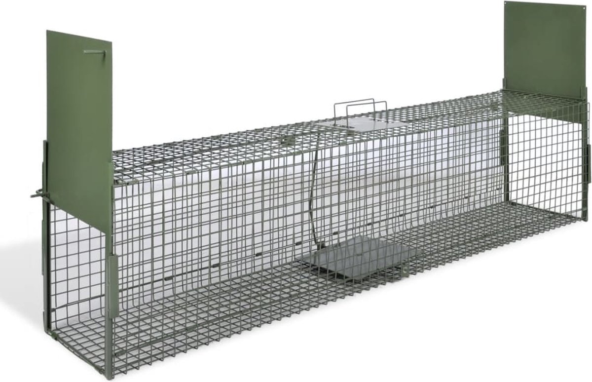 Cage piège à animaux The Living Store - 150 x 30 x 30 cm - Treillis  métallique solide