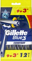 Gillette Blue 3 Comfort ( 9 + 3 Pcs ) - Disposable Razors - Wegmerp mesjes