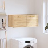 The Living Store Wandkast Sonoma Eiken - 80 x 36.5 x 35 cm - Duurzaam en praktisch