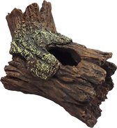 MaoNativey Aquariumhars-hol, aquarium visgarnalen verstopplaats aquarium boomstam holte hars decoratie voor kleine garnalen vissen verbergen aquarium decoratie (B